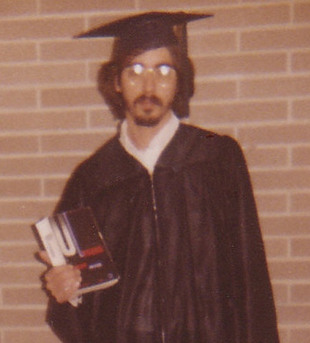 College graduation holding Ulysses.