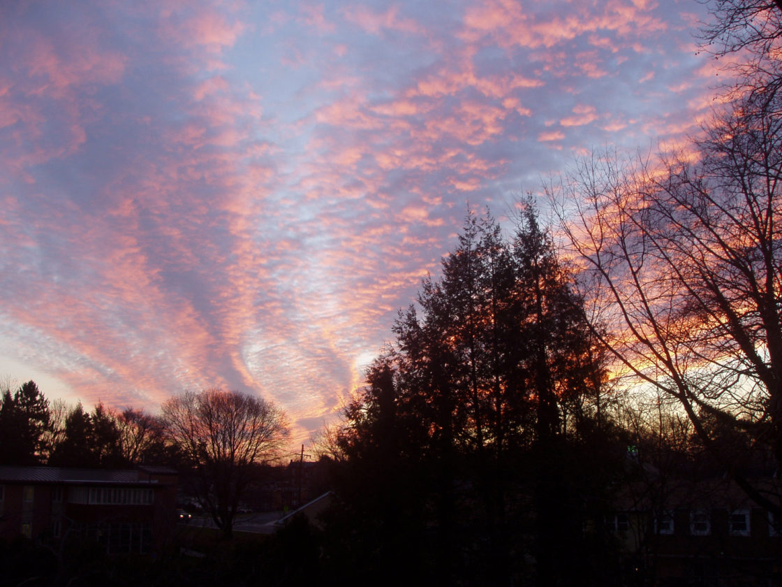 Peaceful Evening Sky. Moments of Importance