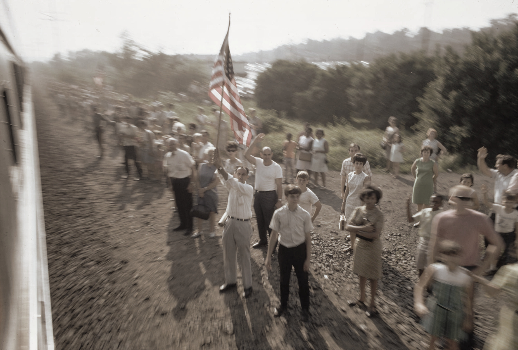 RFK Arlington Funeral Train, 8 June 1968. Innocence dashed.