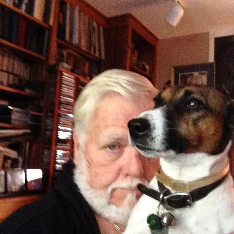 Man and dog, Todd and Chester, Friends
