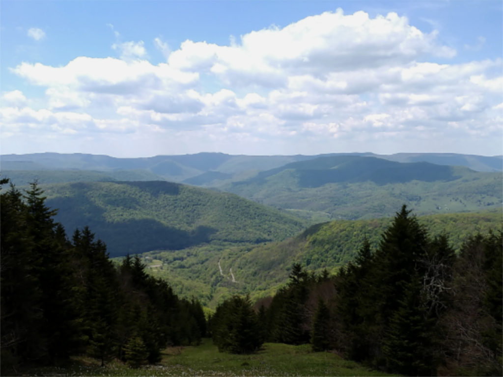 clouds, peaks and valleys