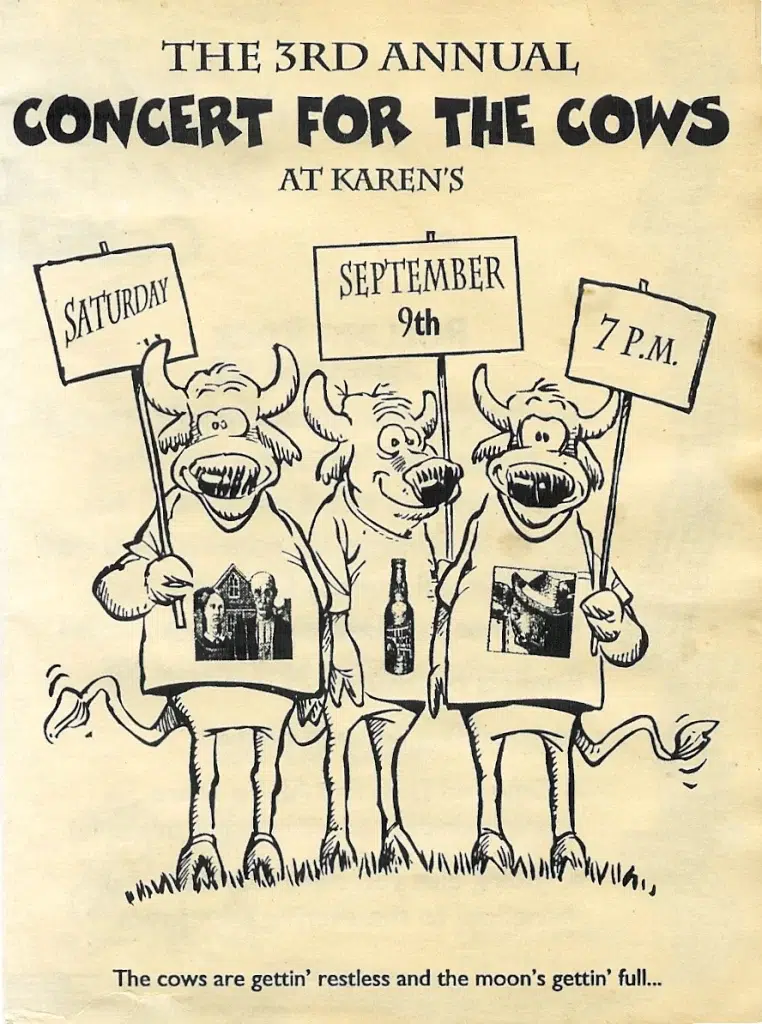 Announcing this year's Concert for the Cows