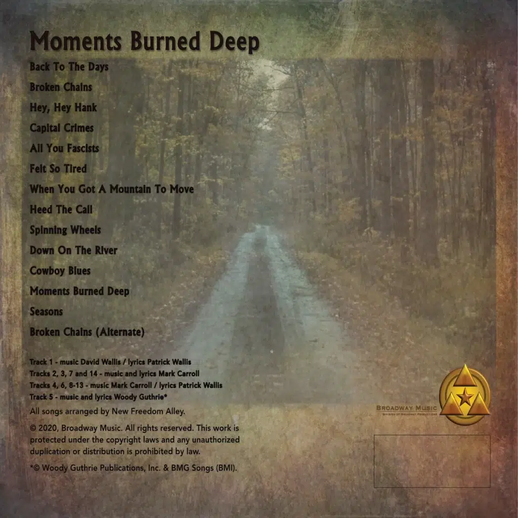 Moments Burned Deep-Back Cover